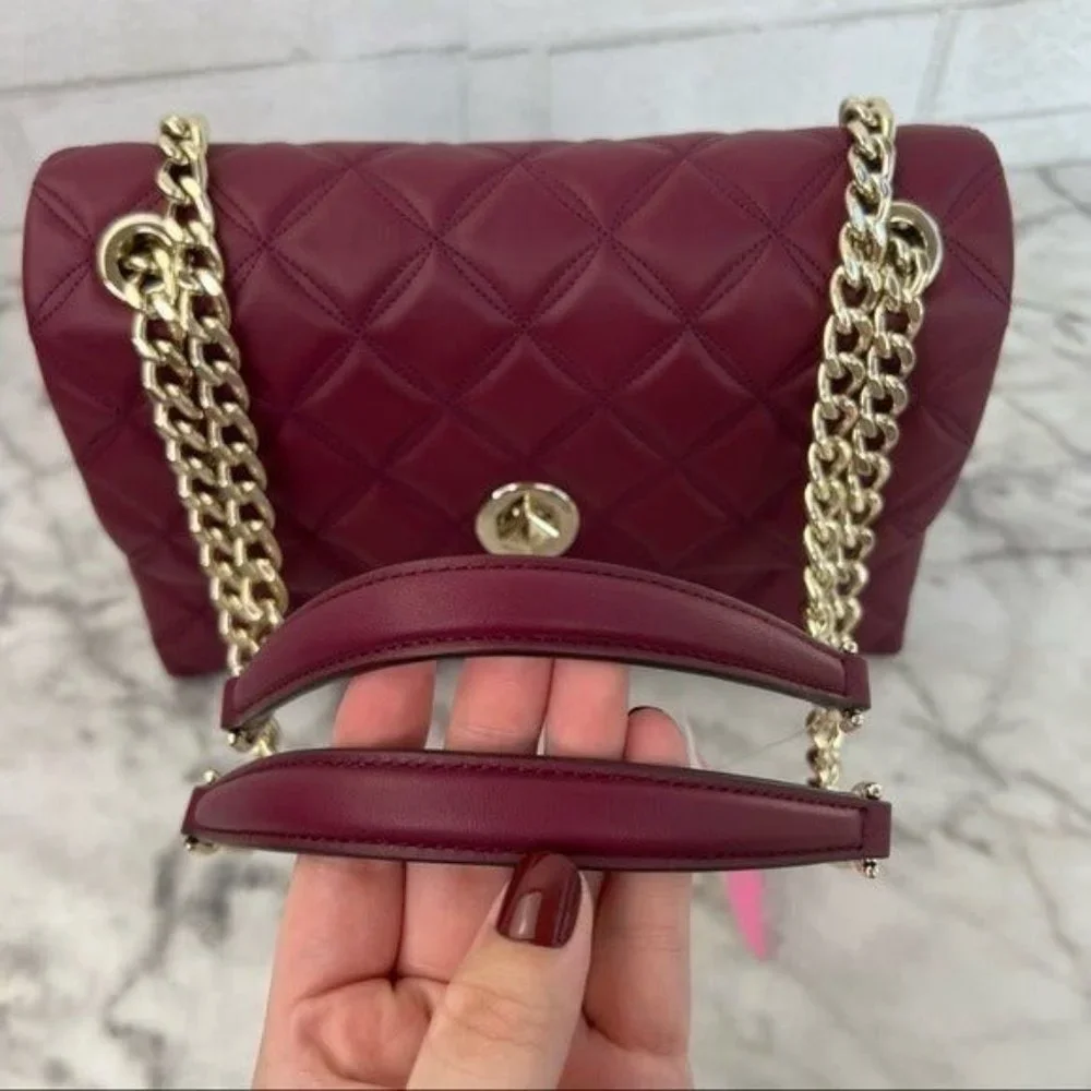 Kate Spade Natalia Medium Flap Chain Shoulder Bag Crossbody - Picture 4 of 10